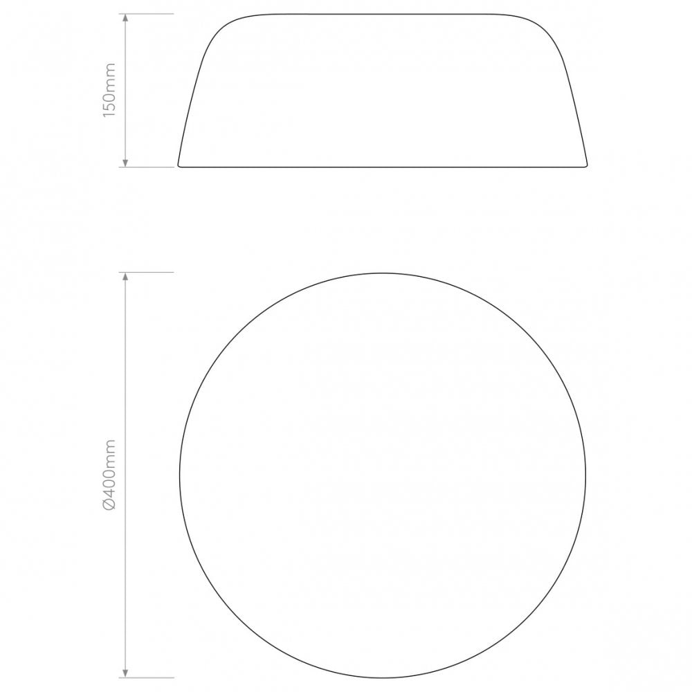 Matte Black Taiko 400 Ceiling Fixture