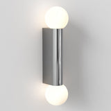 Ortona Twin Polished Chrome Wall Light Fixture