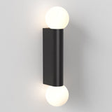 Ortona Dual Matte Black Wall Light Fixture