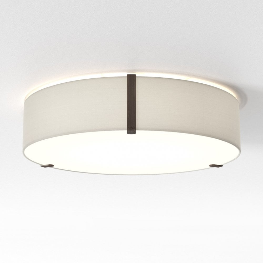 Modern Elegance Ceiling Light in Putty Fabric Finish