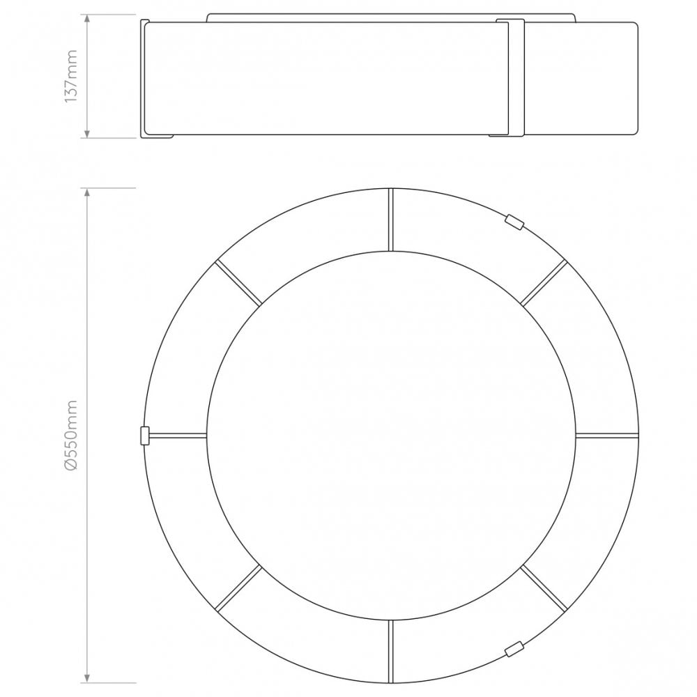 Modern Elegance Ceiling Light in Putty Fabric Finish