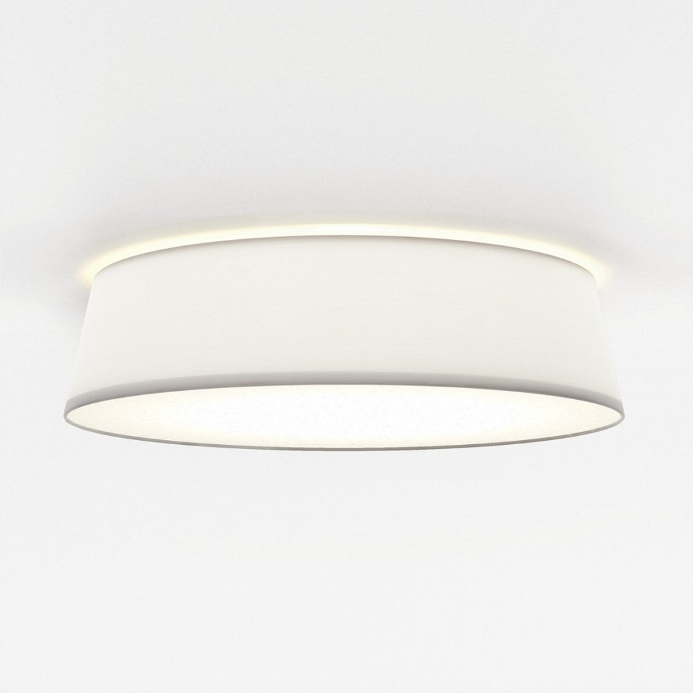 White Fabric Ceiling Light Fixture - Fife 530