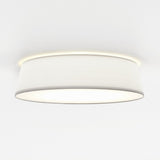 White Fabric Ceiling Light Fixture - Fife 530