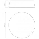 White Fabric Ceiling Light Fixture - Fife 530