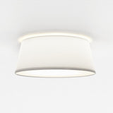 Elegant White Fabric Ceiling Light Fixture