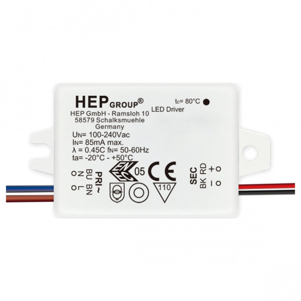 700mA LED Constant Current Driver 1.9-3.1W IP20