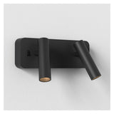 Enna Twin Matte Black Wall Light with LED Illumination