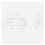 Enna Twin Matte Black Wall Light with LED Illumination