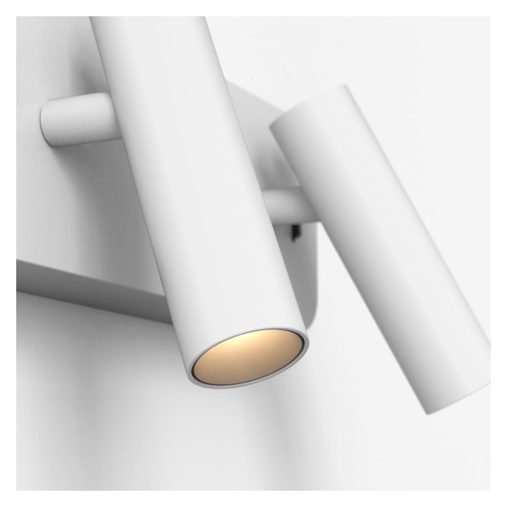 Enna Twin LED Wall Light - Matt White Finish