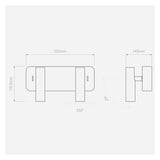 Enna Twin LED Wall Light - Matt White Finish