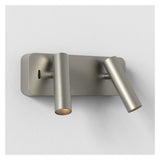 Enna Twin Wall Light in Matte Nickel with Integrated LED