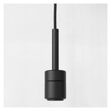 Elegant Matte Black Pendant Light Kit with Braided Cable