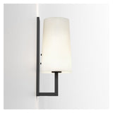 Riva 350 Sleek Matte Black Wall Light