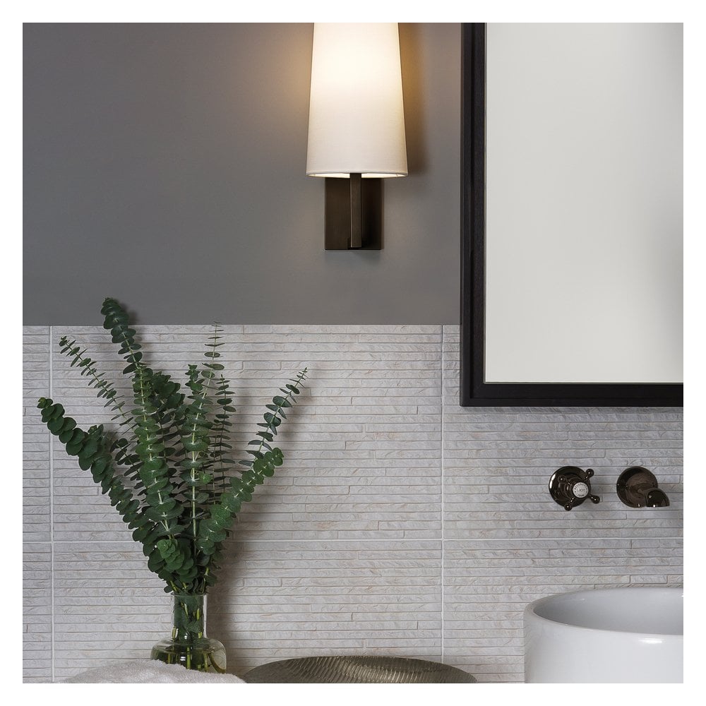 Riva 350 Sleek Matte Black Wall Light