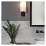 Riva 350 Sleek Matte Black Wall Light