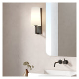 Riva 350 Sleek Matte Black Wall Light
