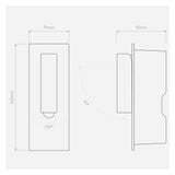 Modern Elegant Matt White LED Wall Sconce