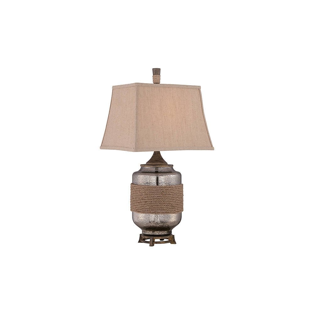 Maritime Elegance Mercury Glass Table Lamp