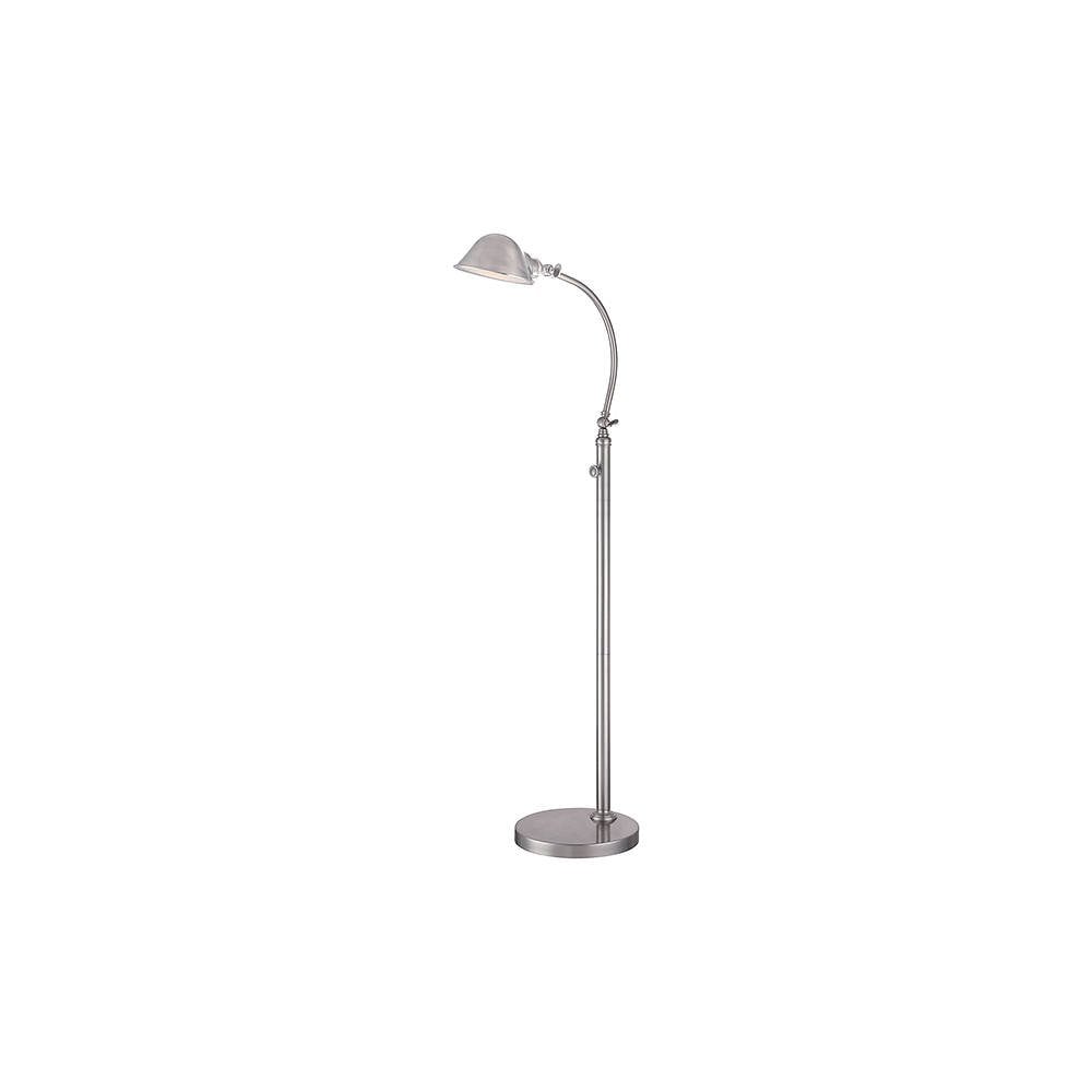 Thompson Brushed Nickel LED Floor Lamp with Adjustable Dimmer