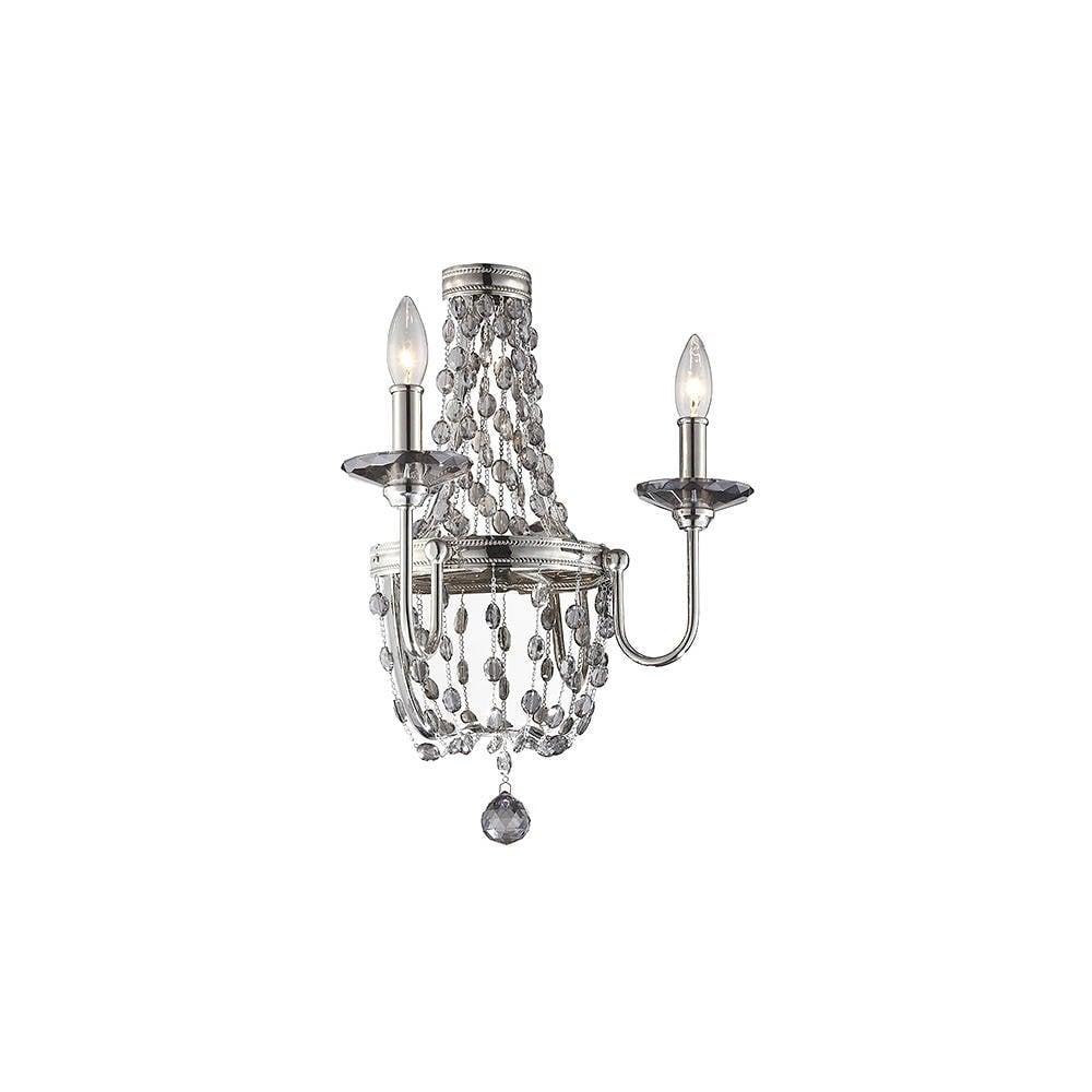 Malia Polished Nickel Dual Wall Sconce