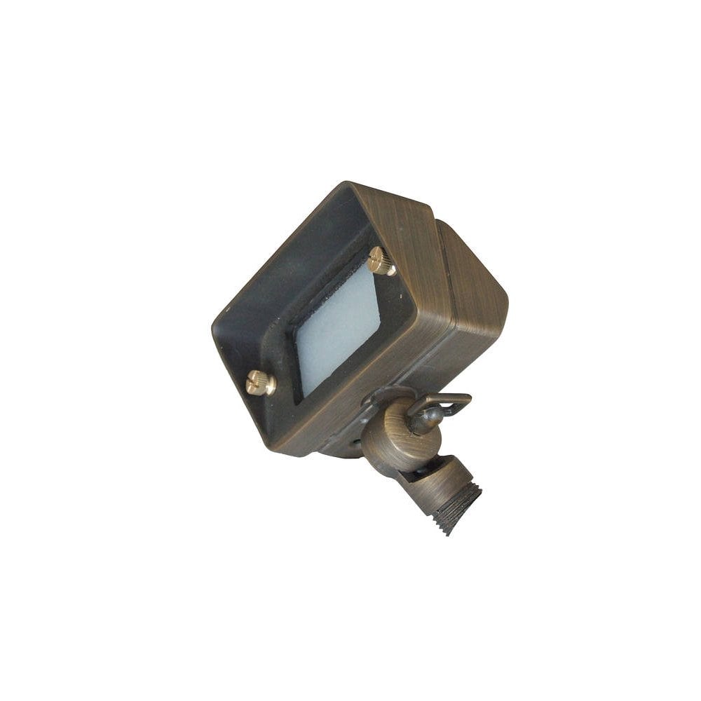 Aged Bronze Mini Outdoor Spotlight