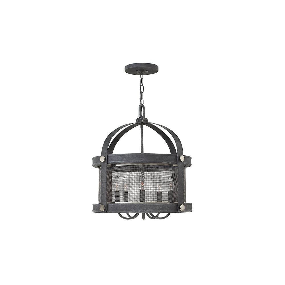 Holden 5-Light Indoor Chandelier in Elegant Aged Zinc Finish