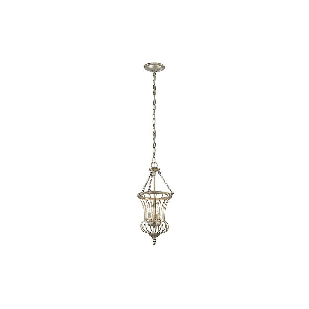 Elegant Sterling Gold Double-Light Pendant