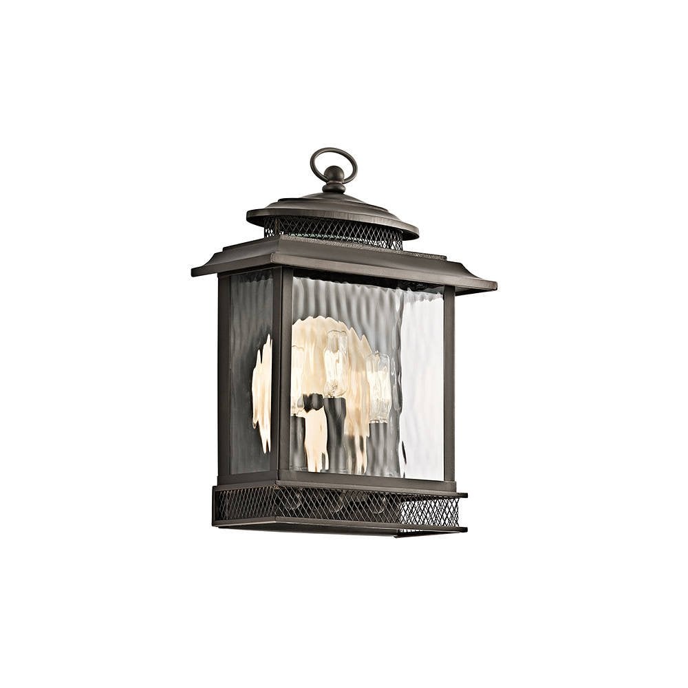 Pettiford Trio Bronze Outdoor Sconce