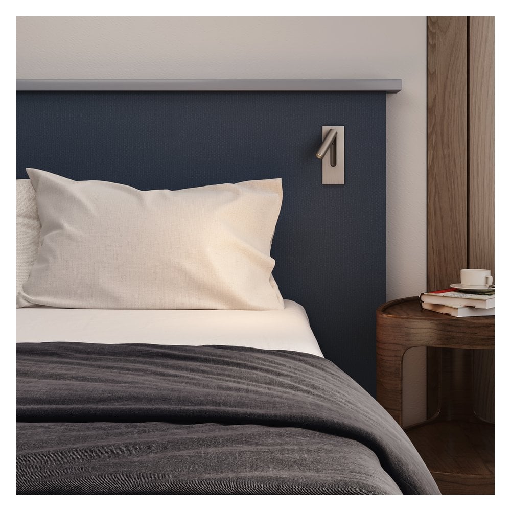 Sleek Matte Nickel LED Wall Light