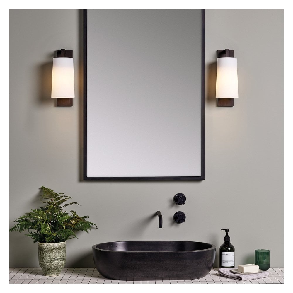 Lago 280 Matte Black Outdoor Wall Light