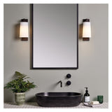 Lago 280 Matte Black Outdoor Wall Light
