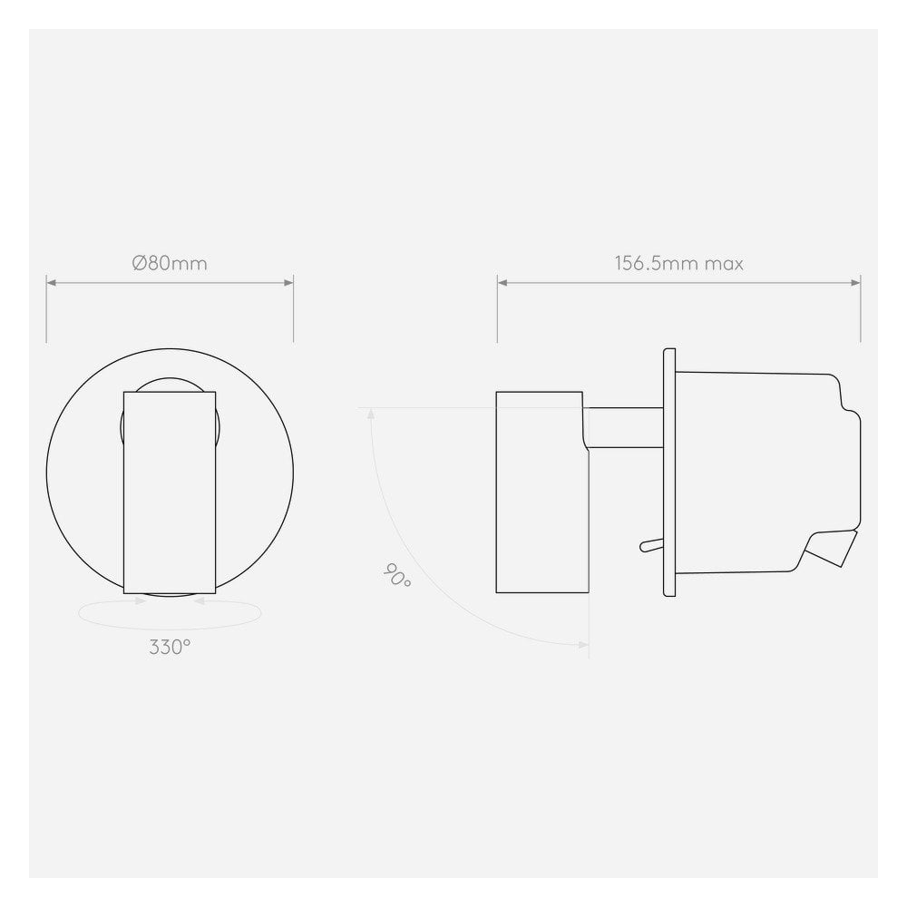 Matte Black Micro Recess LED Light