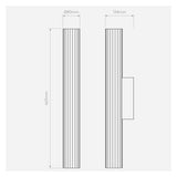 Sleek Chrome LED Wall Light Fixture