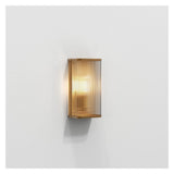 Avignon Square Antique Brass Wall Light
