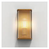 Avignon Square Antique Brass Wall Light