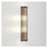 Avignon Antique Brass Square Wall Light