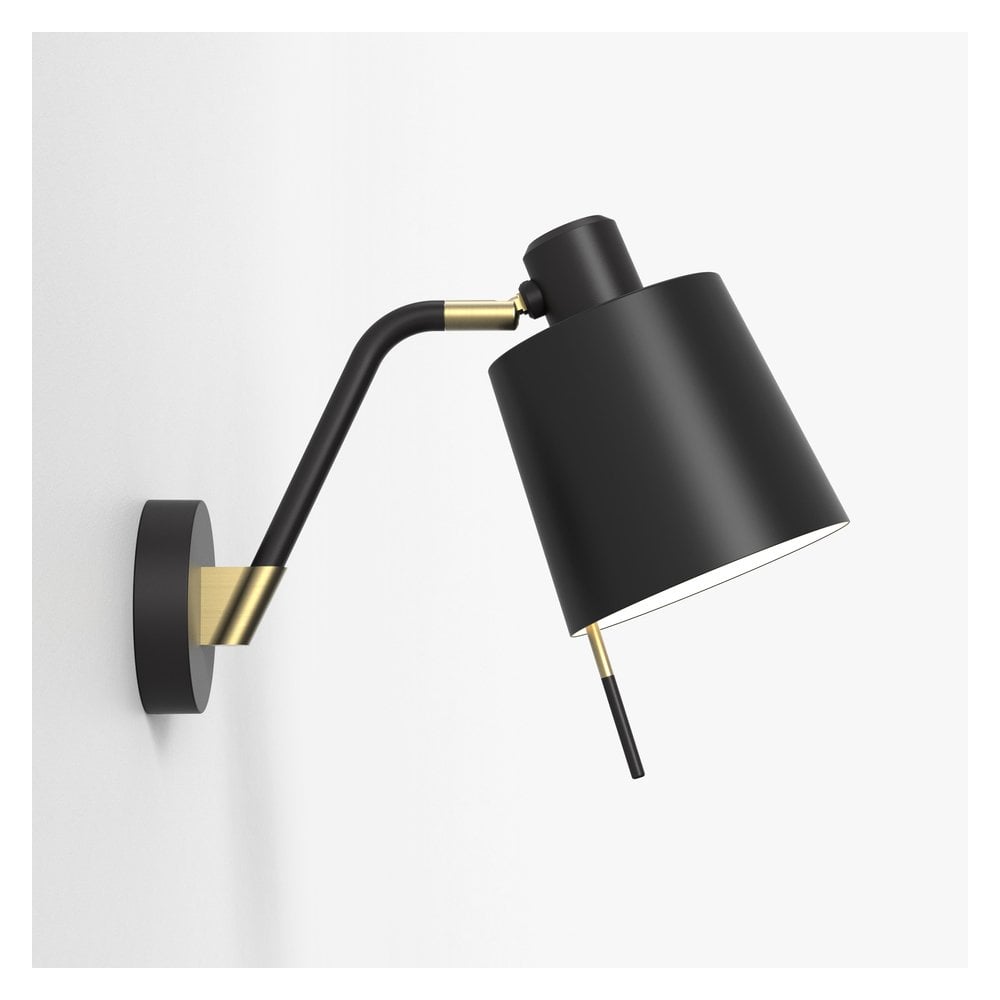 Sleek Black Wall Sconce