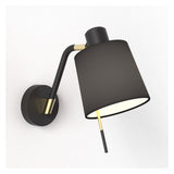 Sleek Black Wall Sconce