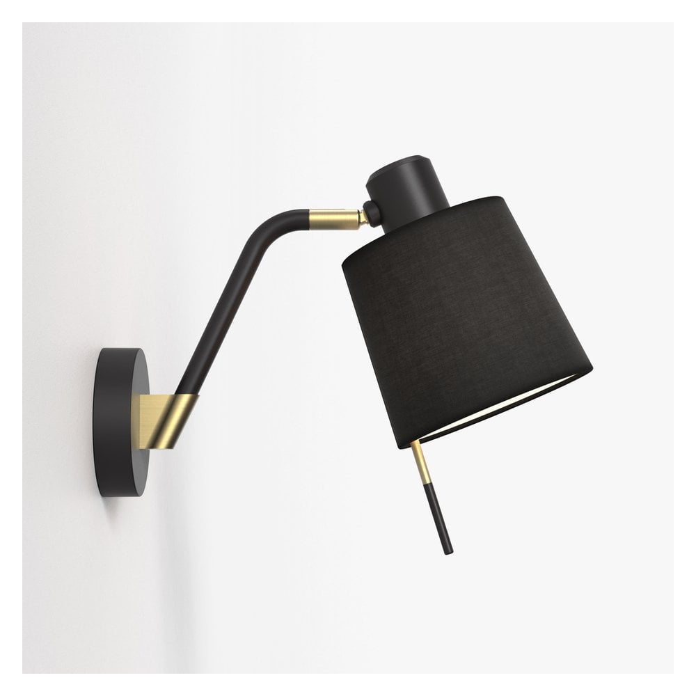 Sleek Black Wall Sconce