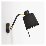 Sleek Black Wall Sconce