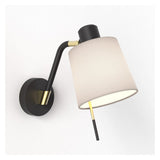 Sleek Black Wall Sconce