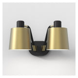 Edward Twin Matte Black Wall Light Fixture