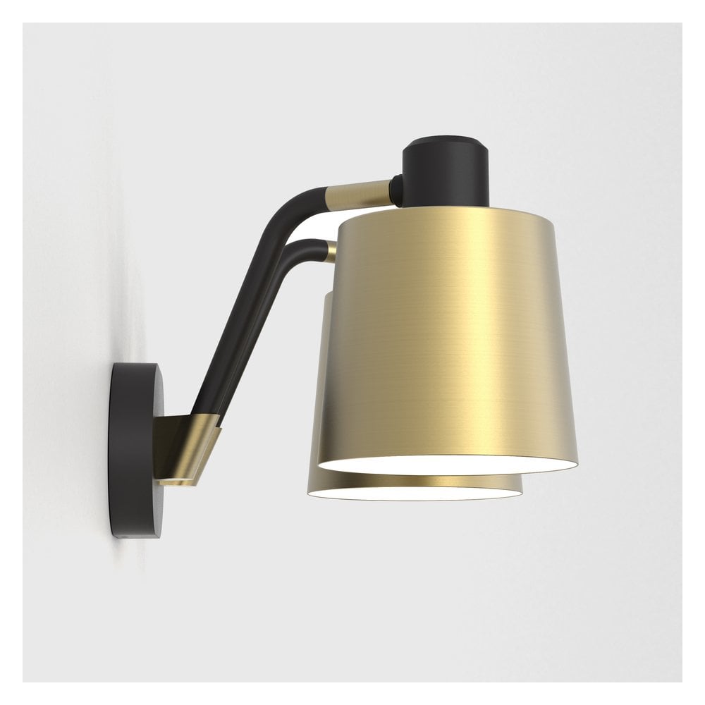 Edward Twin Matte Black Wall Light Fixture