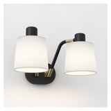 Edward Twin Matte Black Wall Light Fixture