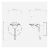 Miura Matte Black Wall Light Fixture