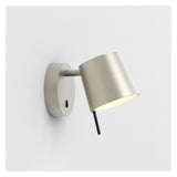 Sleek Nickel Wall Lamp with Integrated LED and Dimmable Functionality