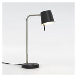 Miura Desk Lamp with USB Port in Matt Nickel Finish