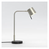 Miura Desk Lamp with USB Port in Matt Nickel Finish