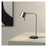 Miura Desk Lamp with USB Port in Matt Nickel Finish