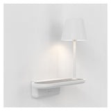 Sleek Matt White Adjustable Wall Lamp
